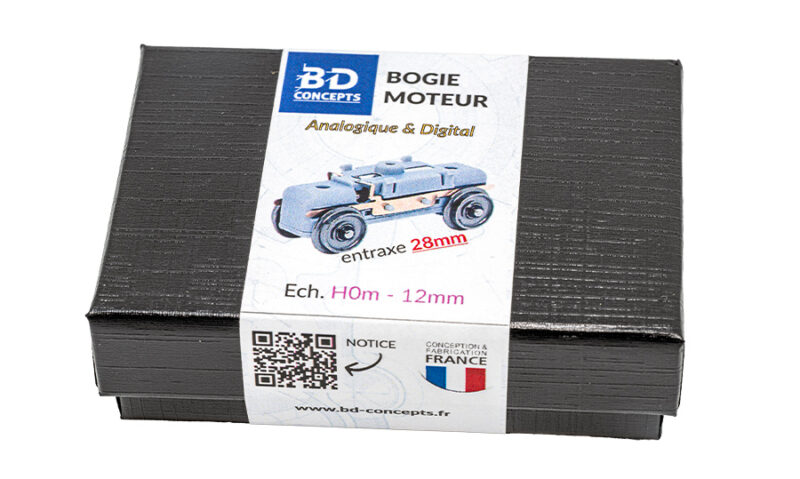 Bogie moteur échelle H0m (écartement 12mm) – Image 4